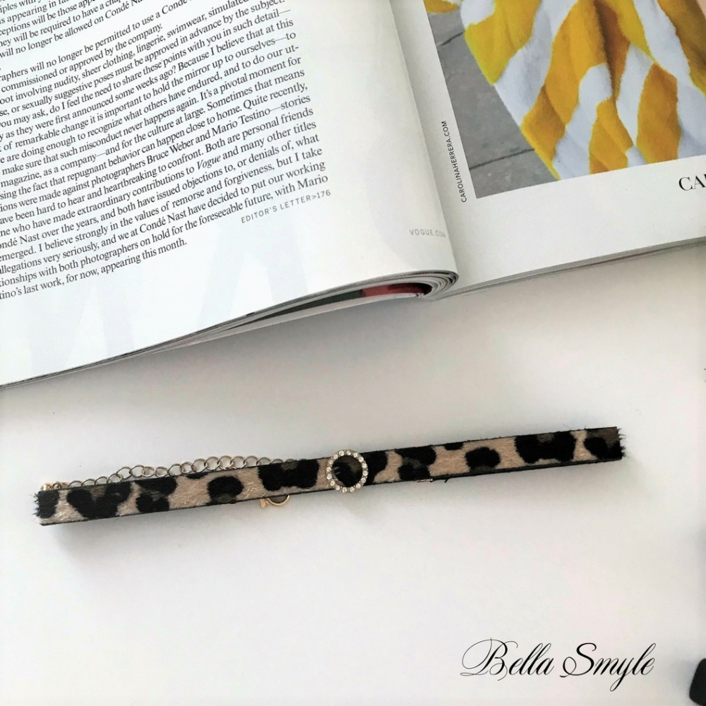 "Leopard" Print Choker Necklace